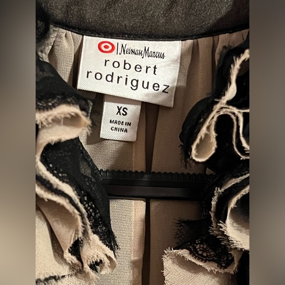 #62 ROBERT RODRIGUEZ • NEIMAN MARCUS FOR TARGET • RUFFLE PEPLUM TOP - Picture 7 of 11